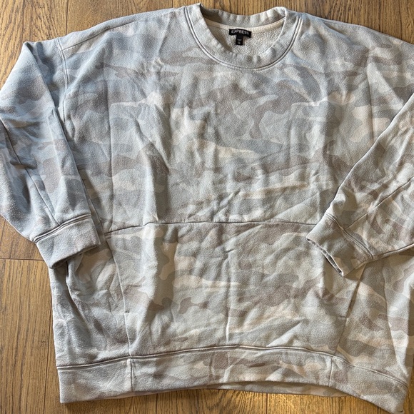 Express Tops - Express Women's Camouflage Sweatshirt